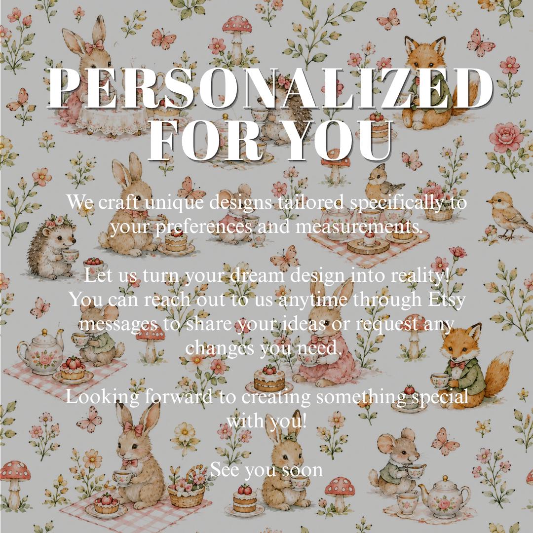 Garden Tea Party Animal Wallpaper: White Nursery Wall Mural