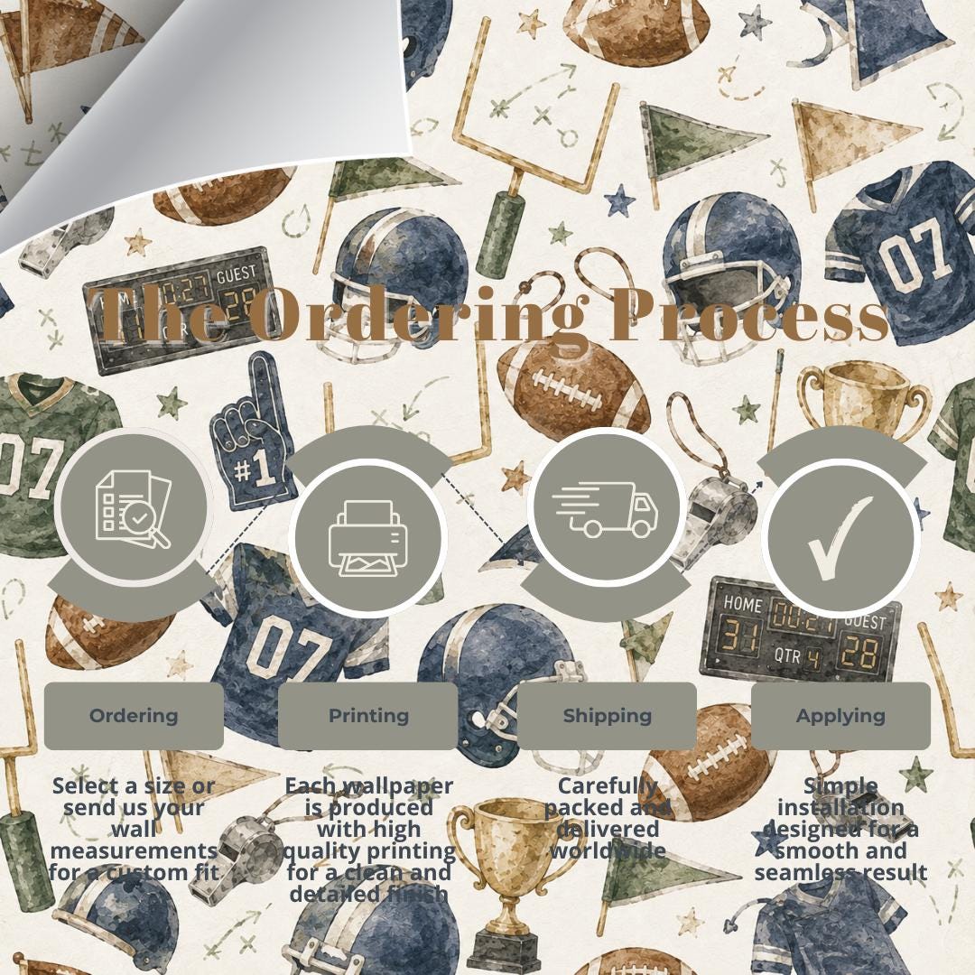 Football Champions Wallpaper: Kids Sports Wall Mural