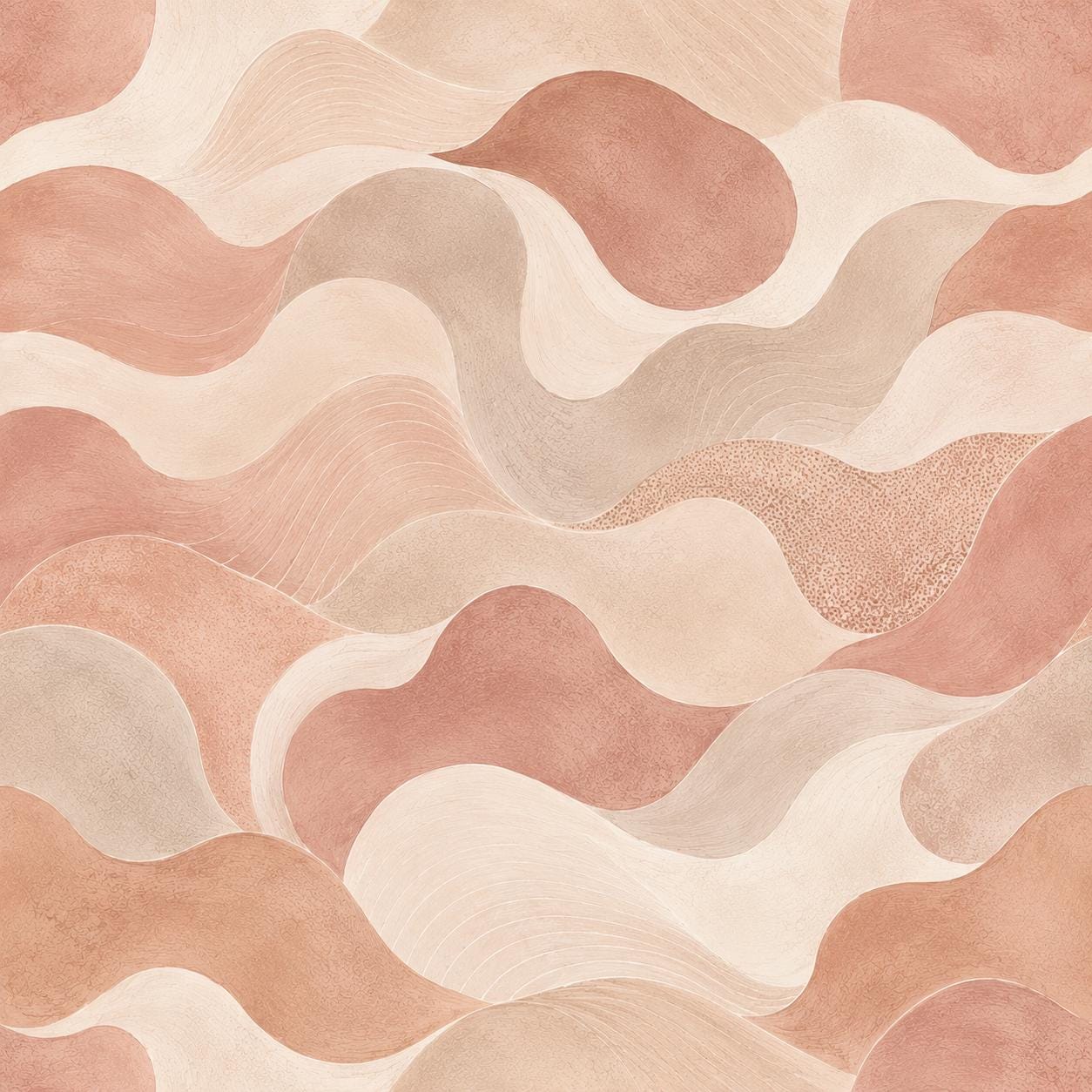 Clay Pink Abstract Wallpaper: Warm Rose Wall Mural
