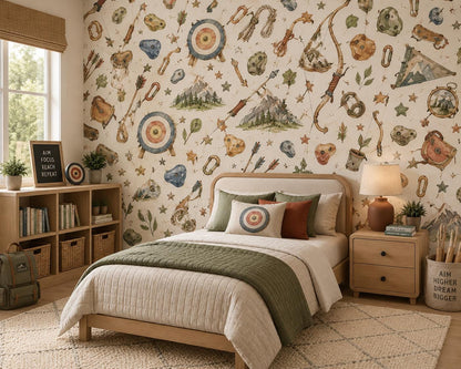 Archery Club Wallpaper: Kids Sports Wall Mural