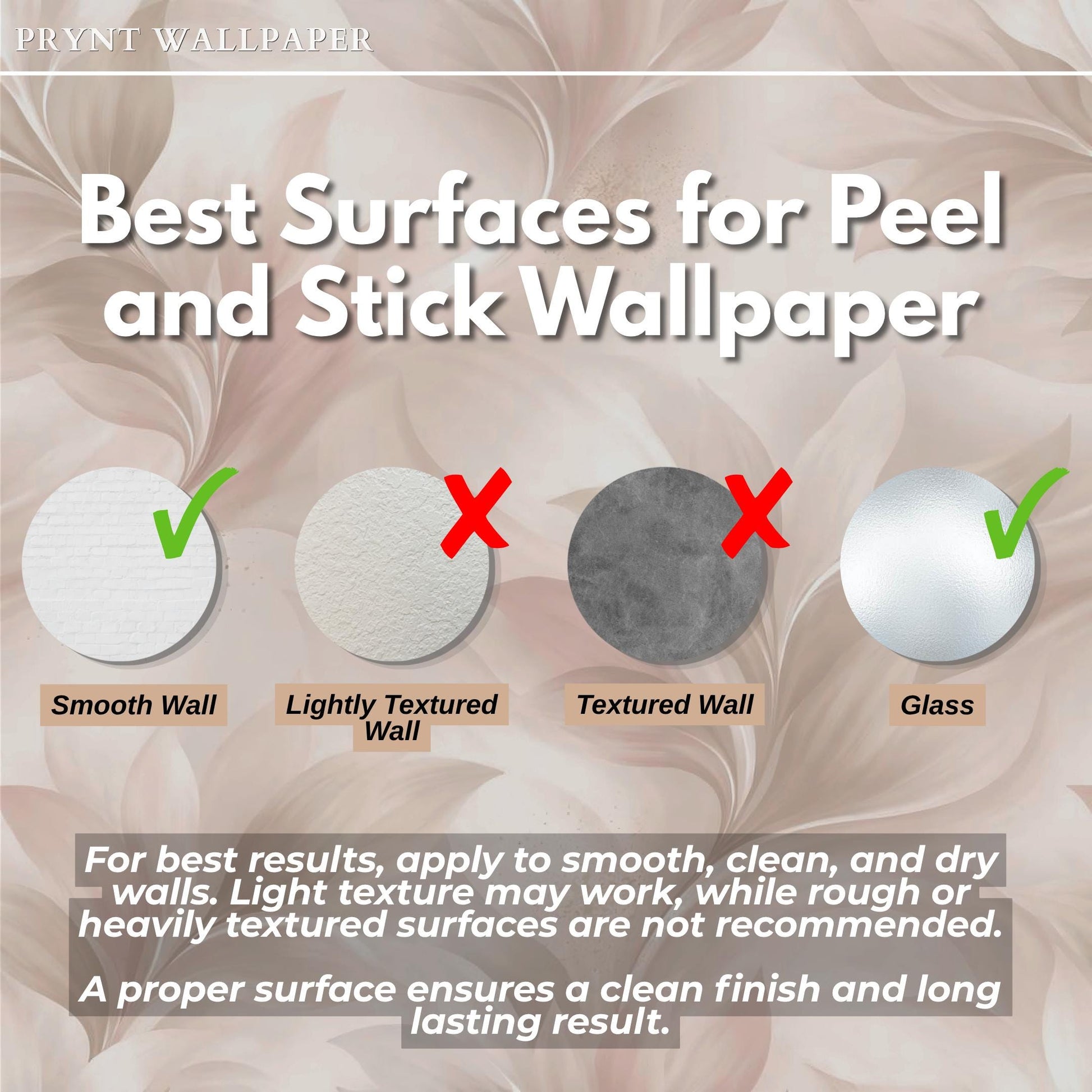 Soft Beige Floral Wallpaper: Elegant Peel and Stick Mural
