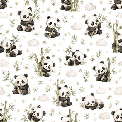 Panda Wallpaper: Bamboo Nursery Wall Mural
