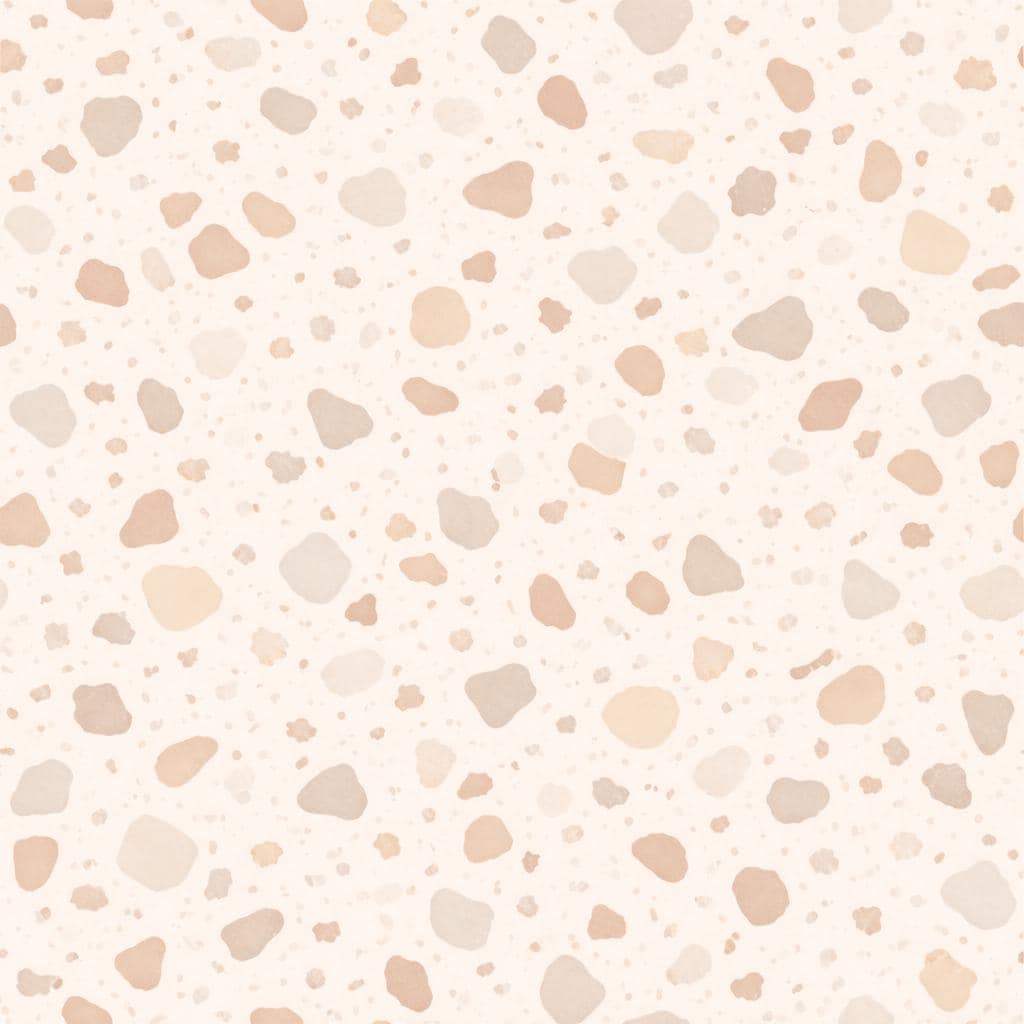 Beige Terrazzo Wallpaper: Neutral Speckled Stone Wall Mural