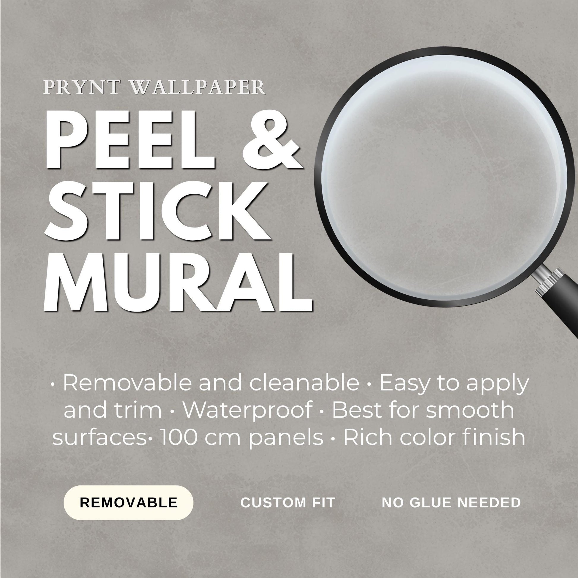 Light Concrete Wallpaper: Minimal Neutral Peel and Stick Mural