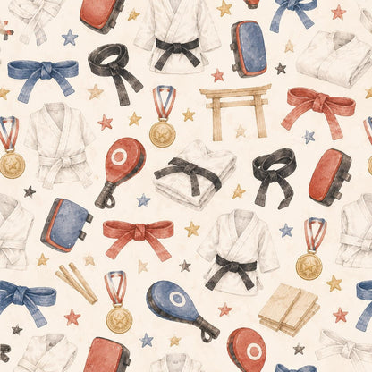 Karate Club Wallpaper: Kids Martial Arts Wall Mural