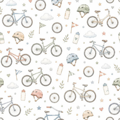 Bicycle Wallpaper: Cycling Sports Nursery Wall Mural