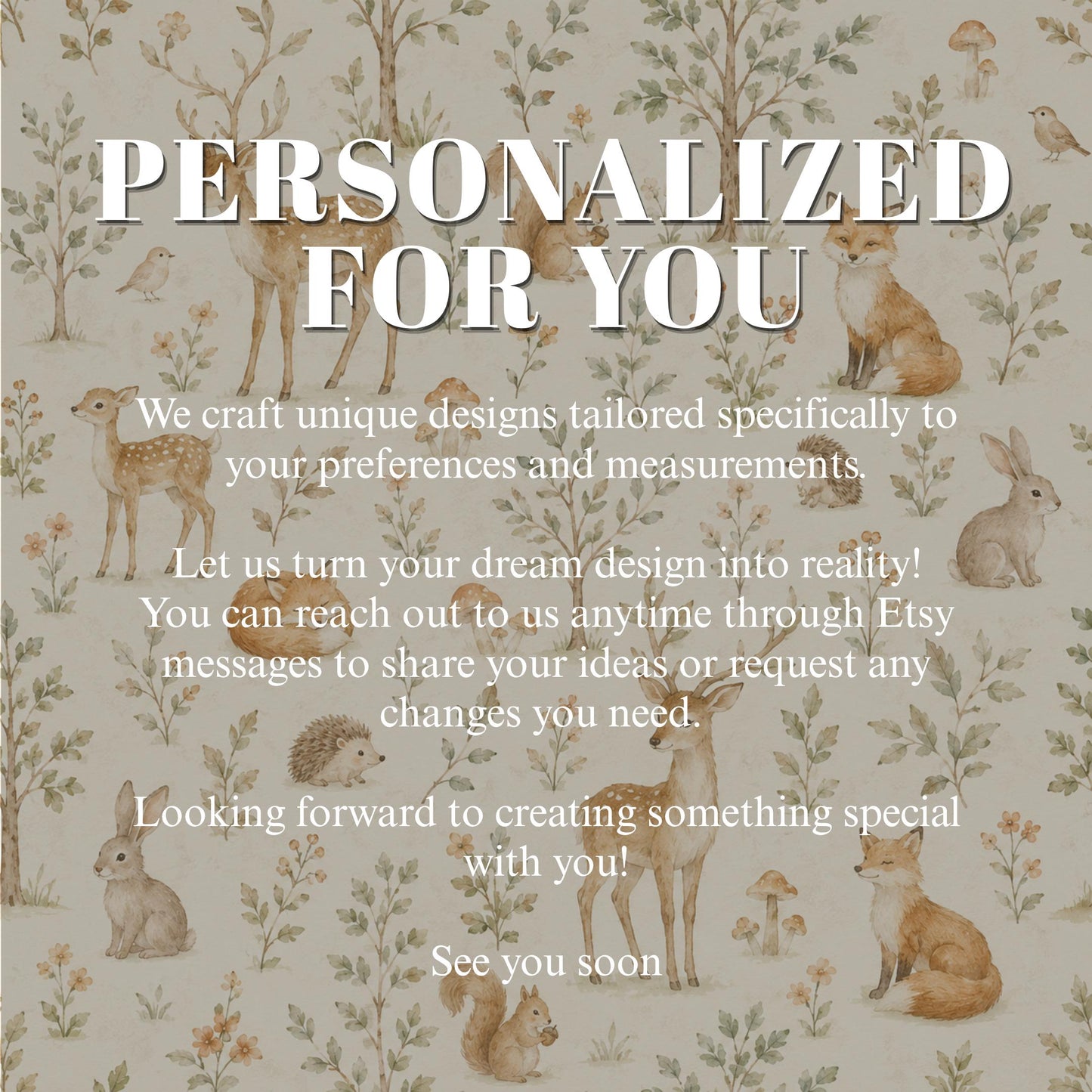 Woodland Animal Wallpaper: Neutral Forest Nursery Wall Mural
