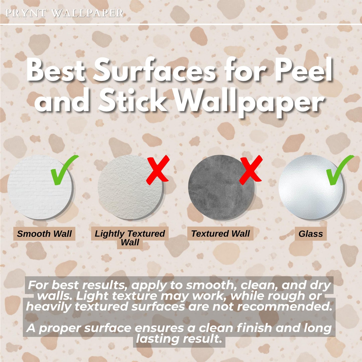 Beige Terrazzo Wallpaper: Neutral Speckled Stone Wall Mural