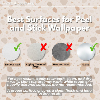 Beige Terrazzo Wallpaper: Neutral Speckled Stone Wall Mural