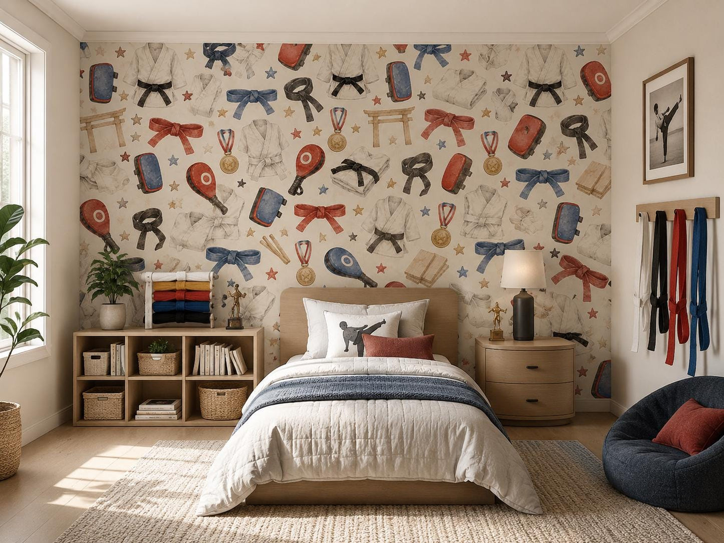 Karate Club Wallpaper: Kids Martial Arts Wall Mural