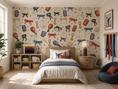 Karate Club Wallpaper: Kids Martial Arts Wall Mural