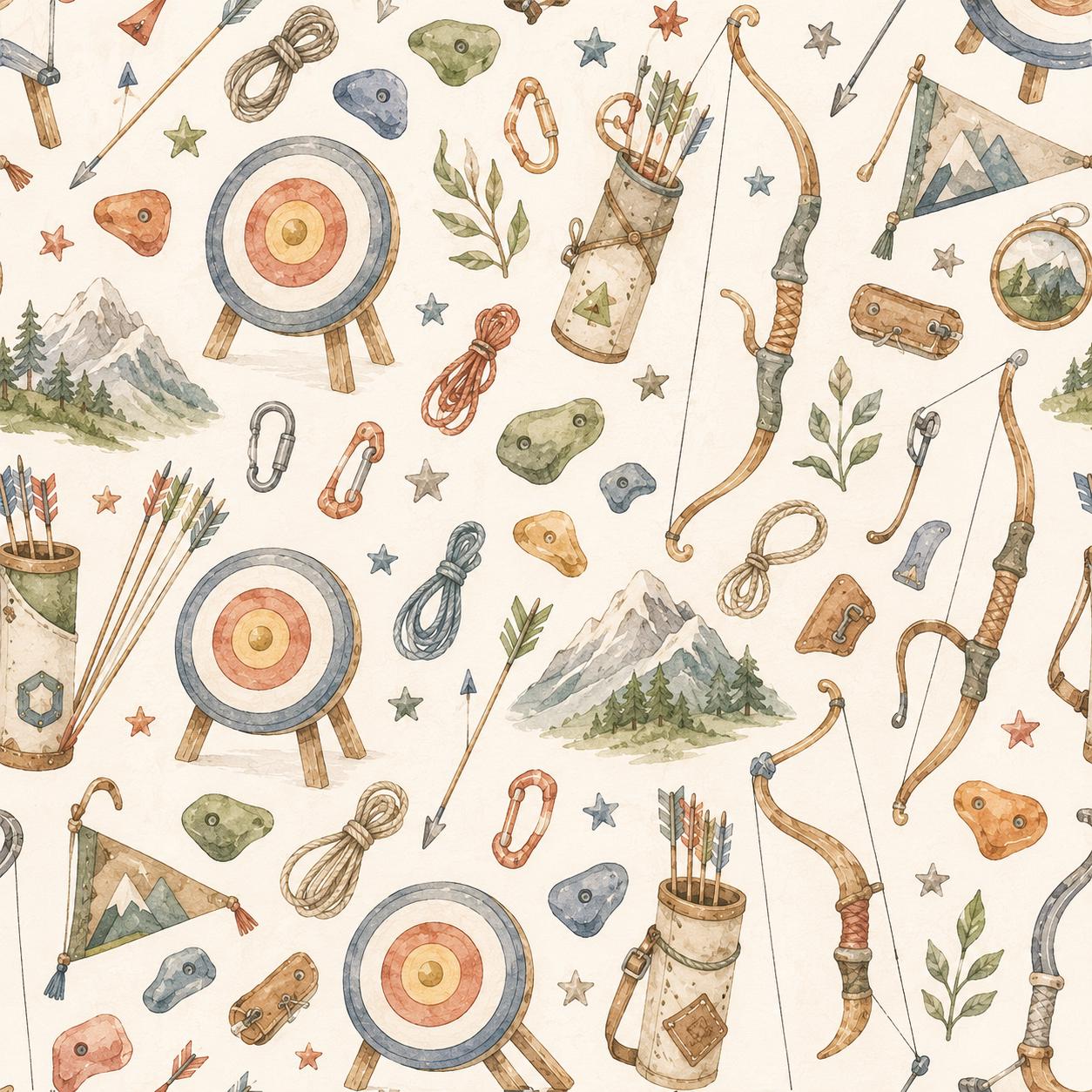 Archery Club Wallpaper: Kids Sports Wall Mural