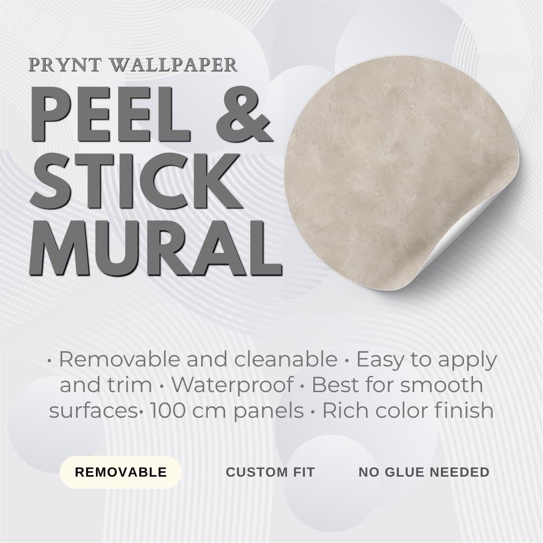 Mushroom Grasscloth Wallpaper: Neutral Woven Wall Mural