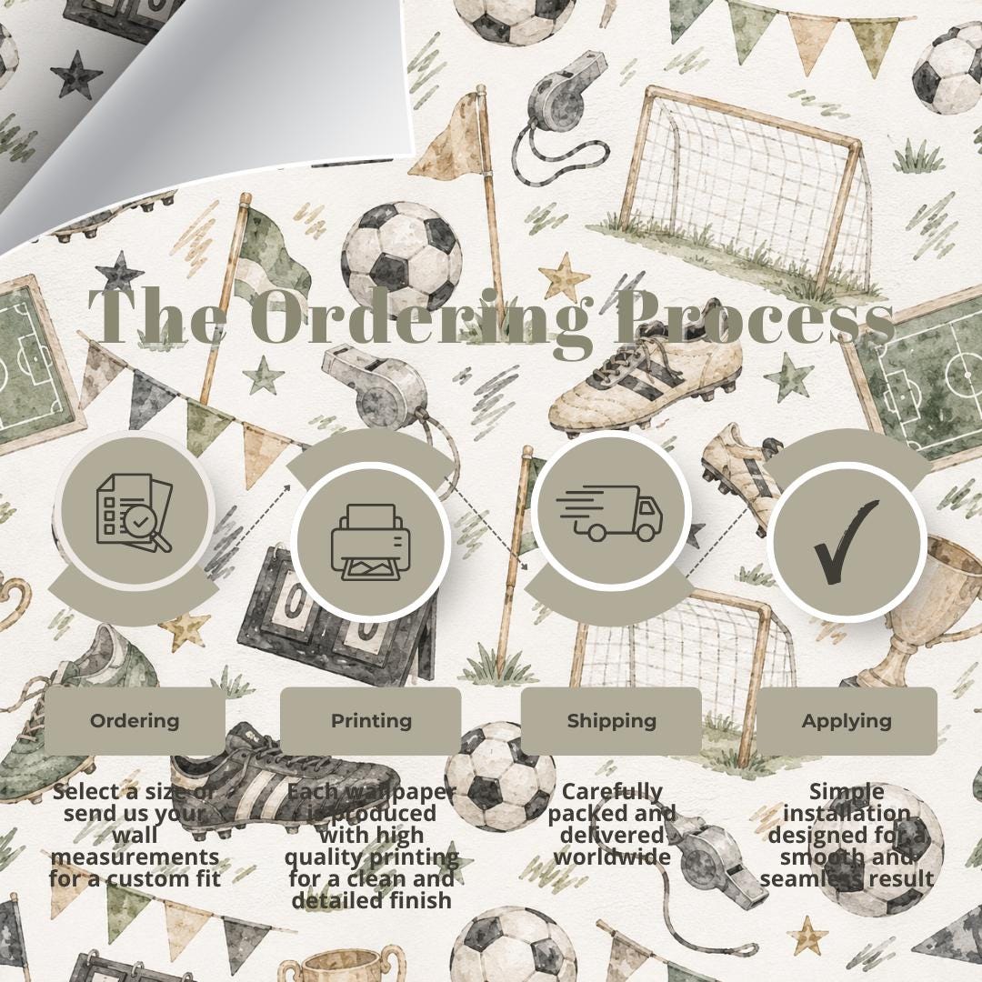 Little Soccer Stars Wallpaper: Kids Sports Wall Mural