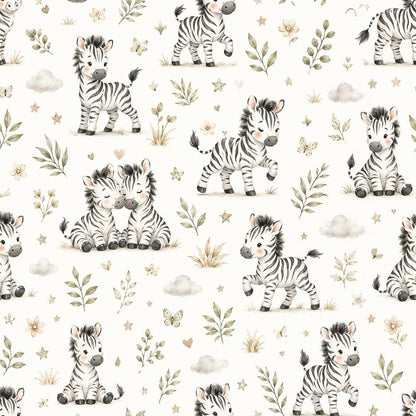 Zebra Wallpaper: Savanna Nursery Wall Mural