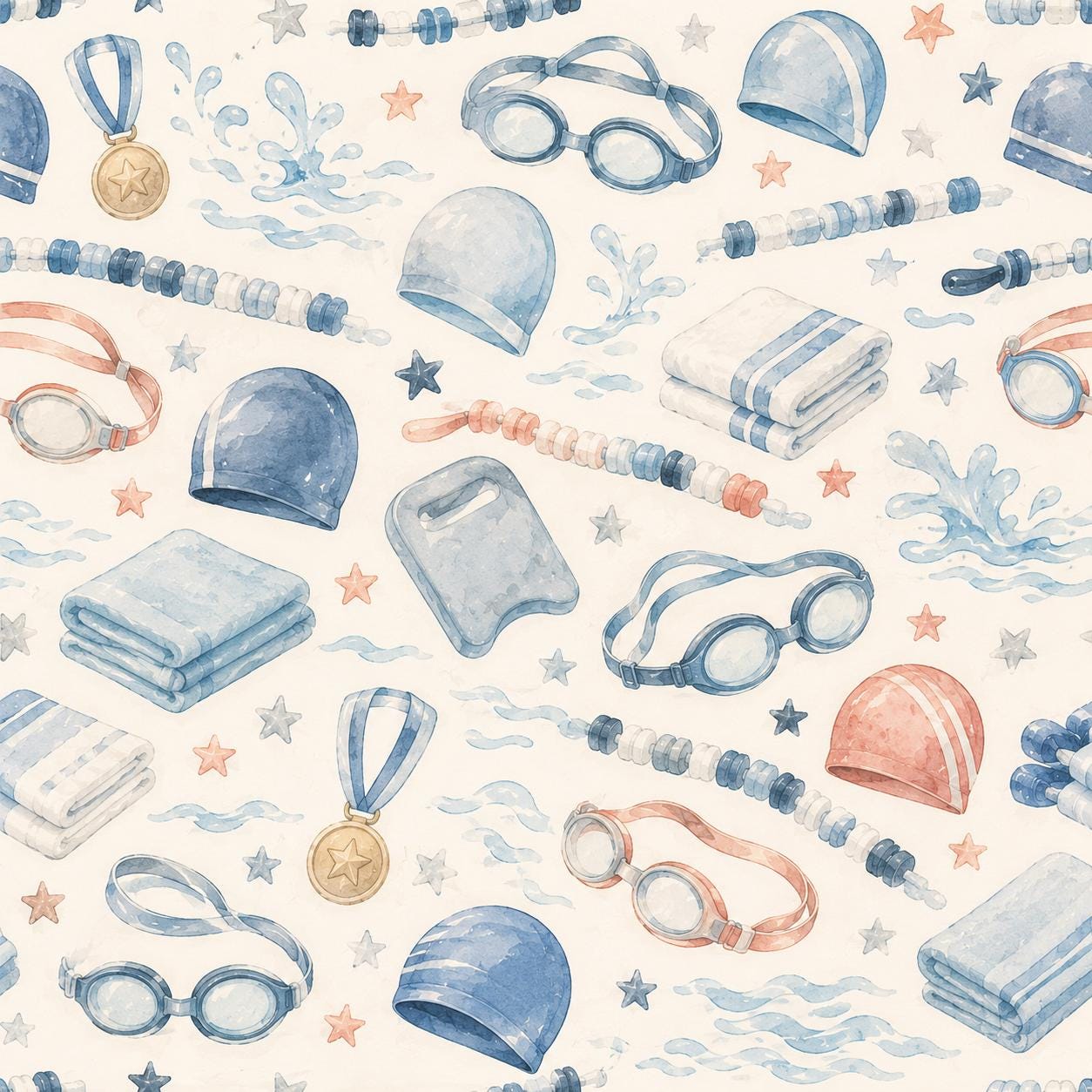 Swimming Club Wallpaper: Kids Sports Wall Mural