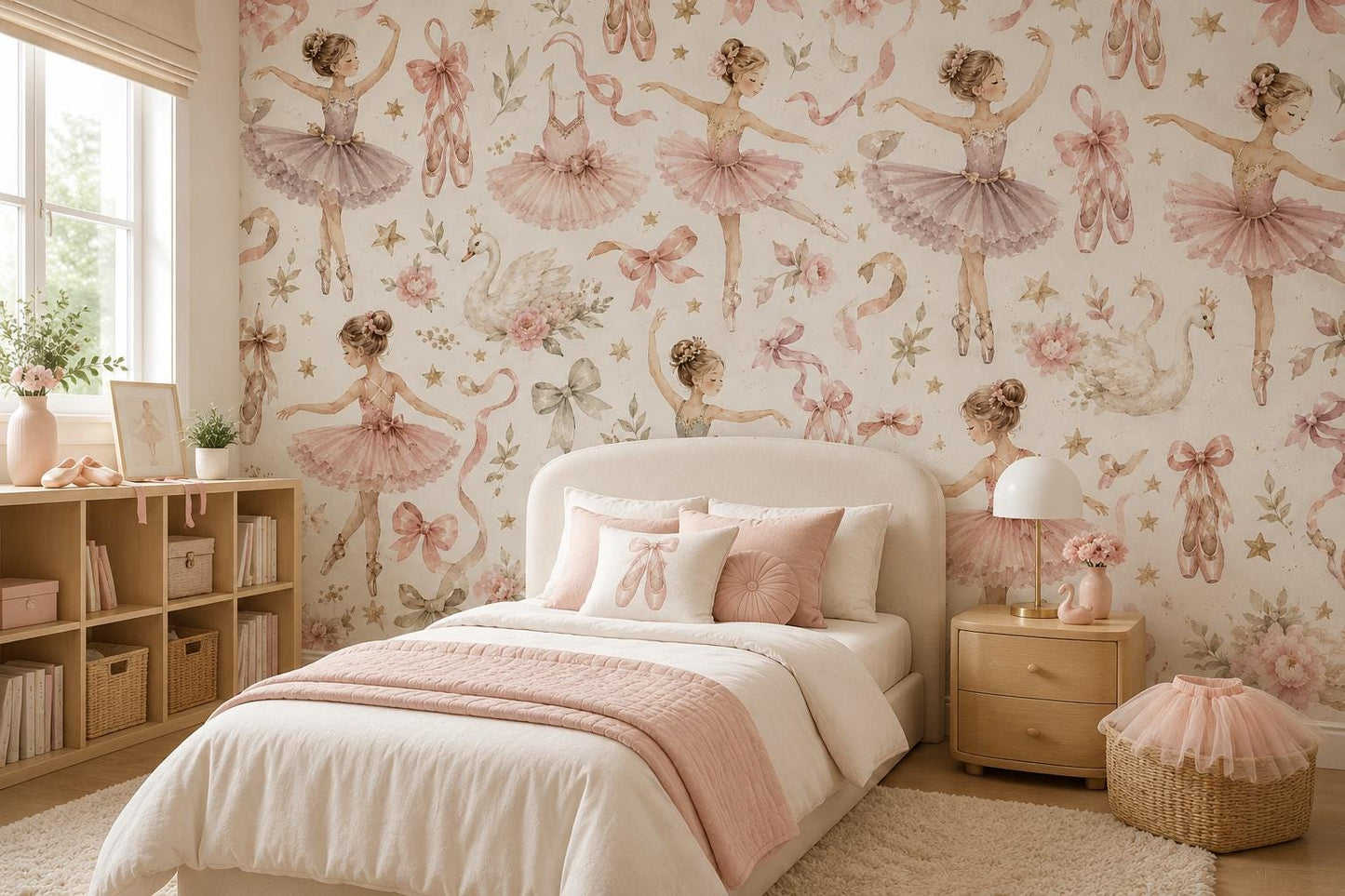 Ballerina Dreams Wallpaper: Girls Dance Wall Mural