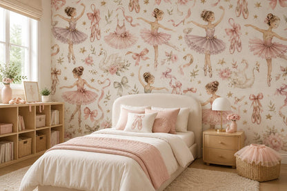 Ballerina Dreams Wallpaper: Girls Dance Wall Mural