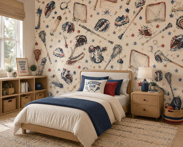 Lacrosse Club Wallpaper: Kids Sports Wall Mural