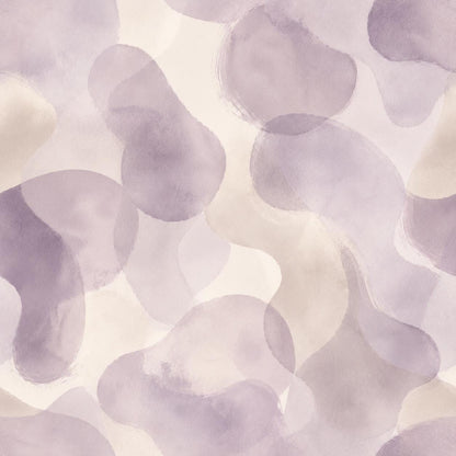 Soft Lavender Abstract Wallpaper: Muted Purple Wall Mural