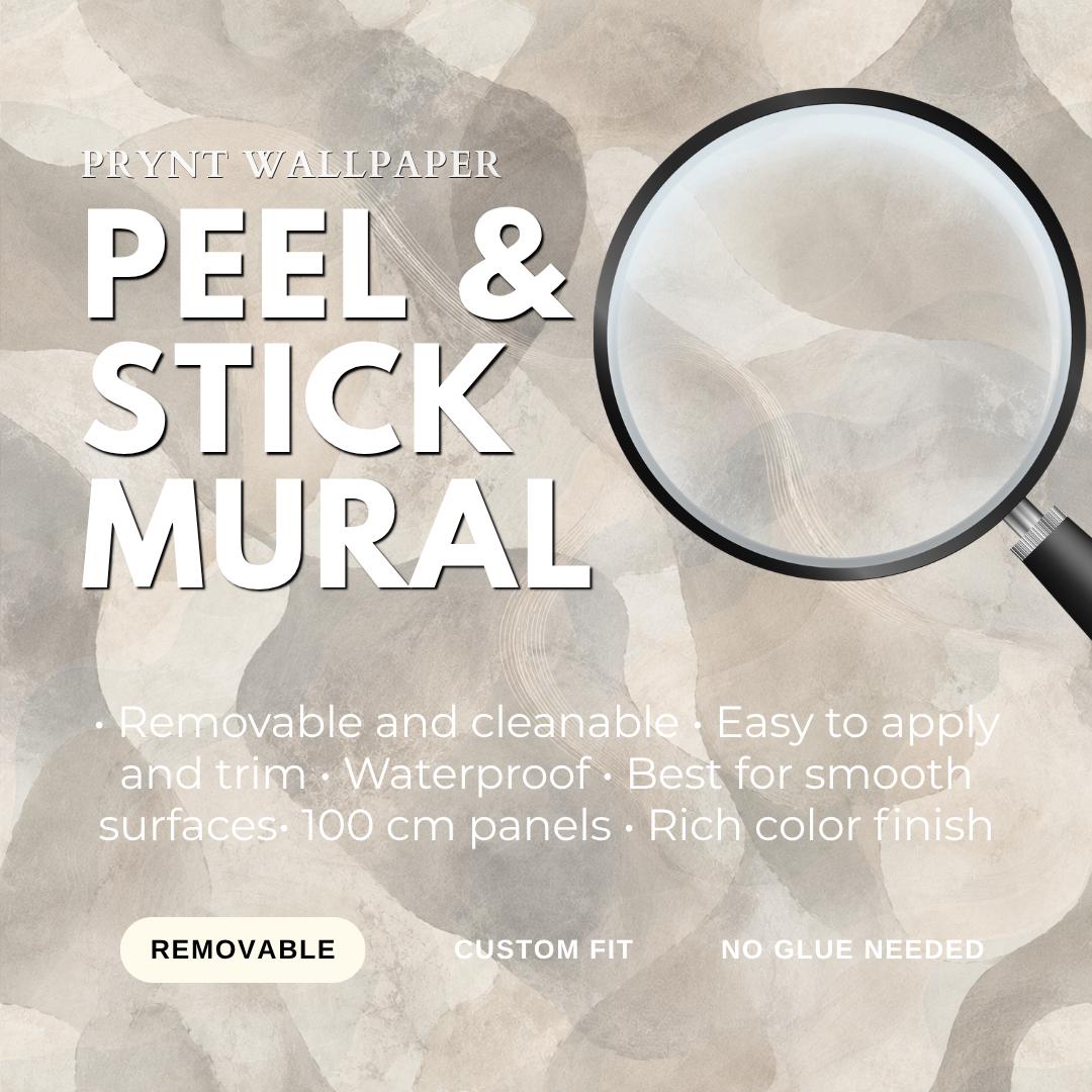 Smoky Grey Abstract Wallpaper: Soft Stone Wall Mural