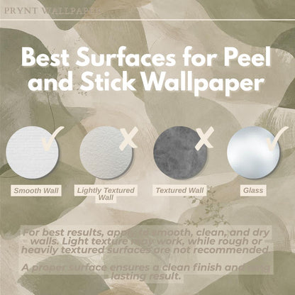 Sage Abstract Wallpaper: Soft Green Organic Wall Mural