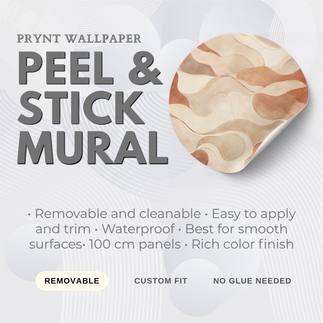 Rust Sand Abstract Wallpaper: Earthy Desert Wall Mural
