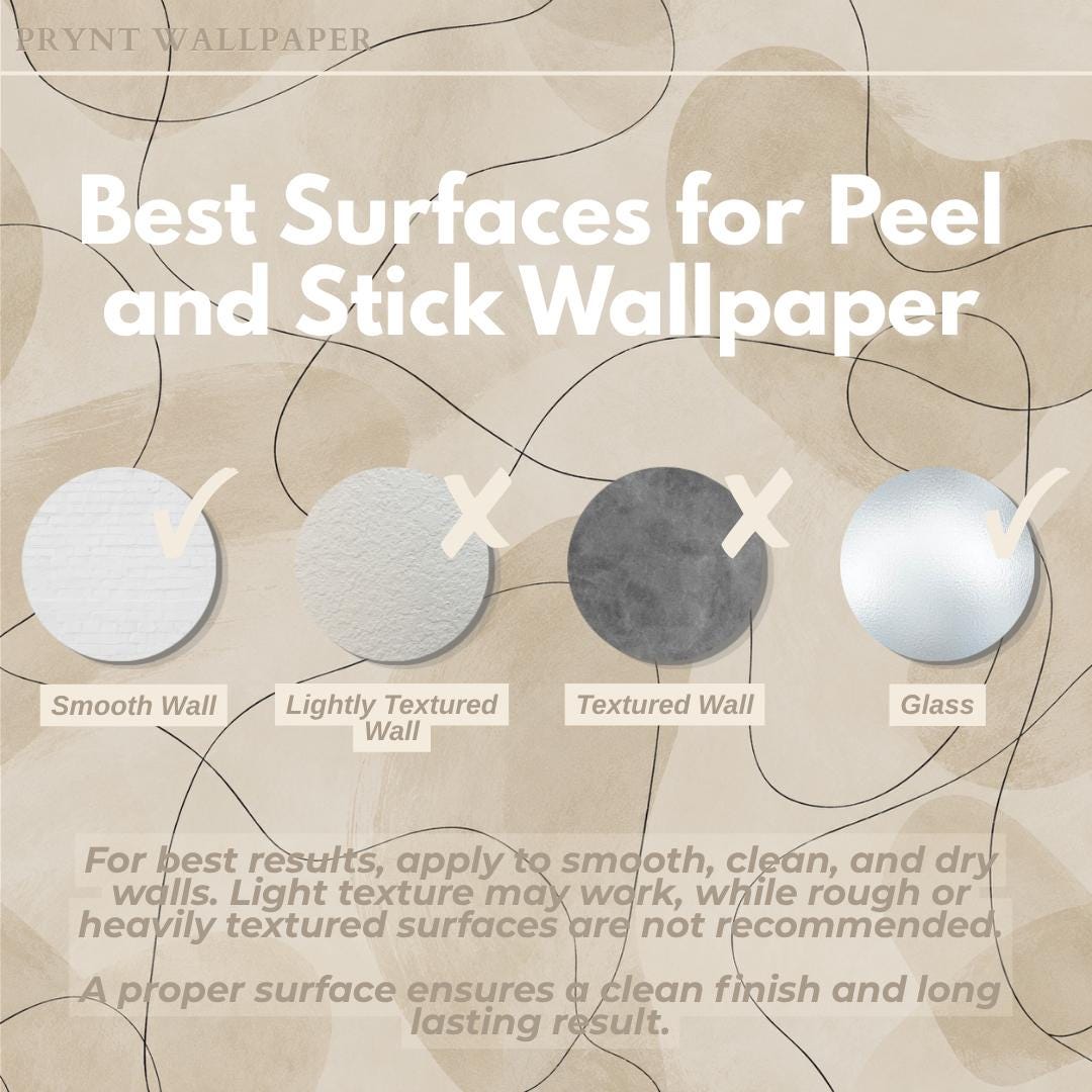 Cream Line Art Wallpaper: Black Abstract Wall Mural