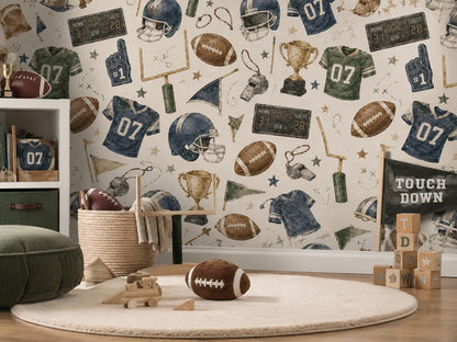 Football Champions Wallpaper: Kids Sports Wall Mural