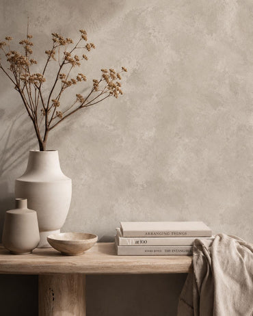 Putty Concrete Wallpaper: Soft Modern Texture Wall Mural