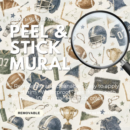Football Champions Wallpaper: Kids Sports Wall Mural