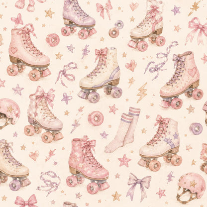 Roller Skate Wallpaper: Girls Sports Wall Mural