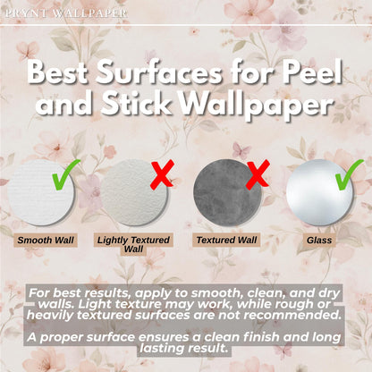 Blush Floral Wallpaper: Soft Fairy Nursery Wall Mural
