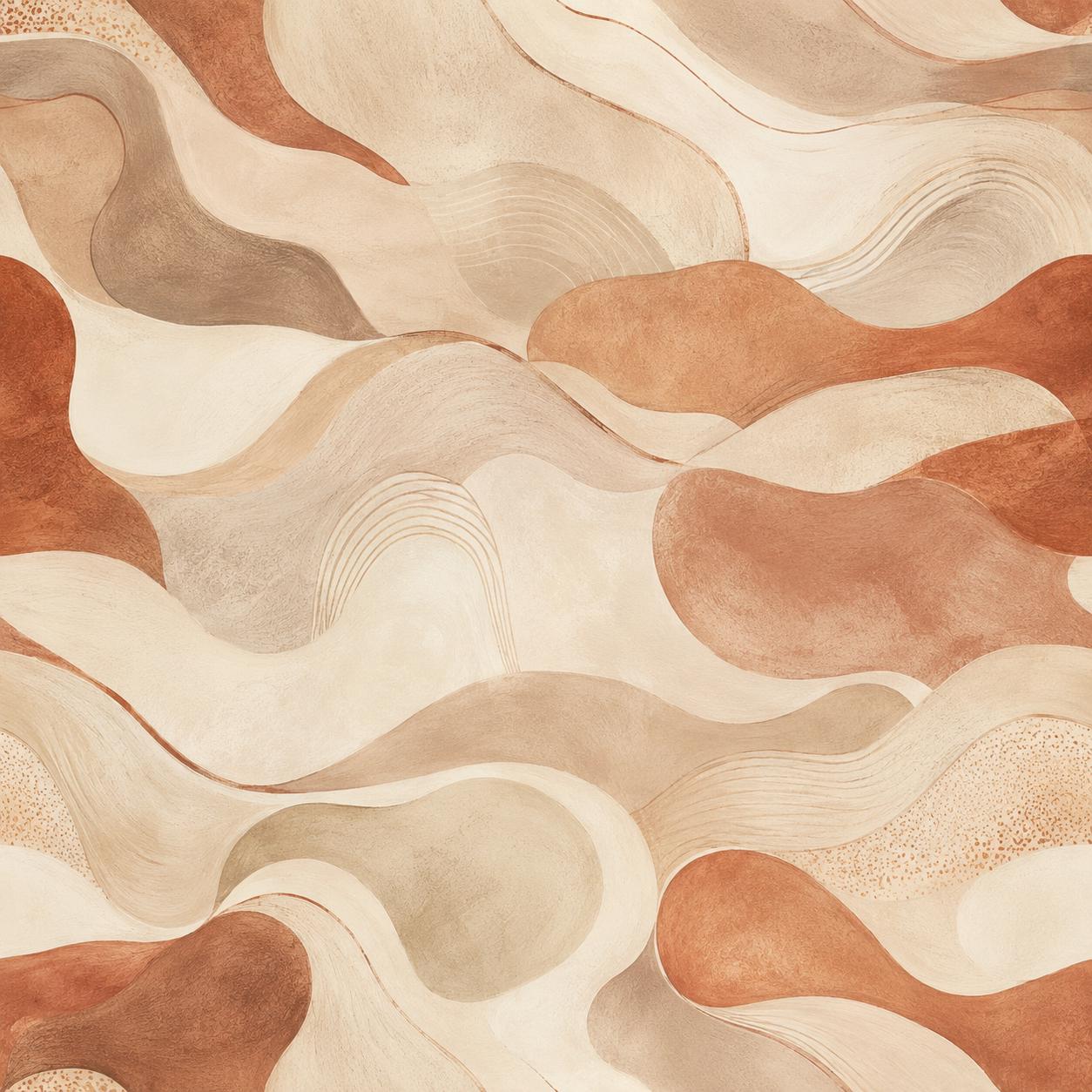 Rust Sand Abstract Wallpaper: Earthy Desert Wall Mural