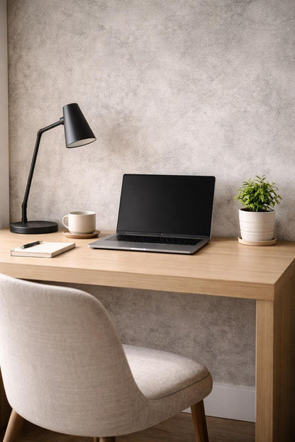 Light Concrete Wallpaper: Minimal Industrial Wall Mural