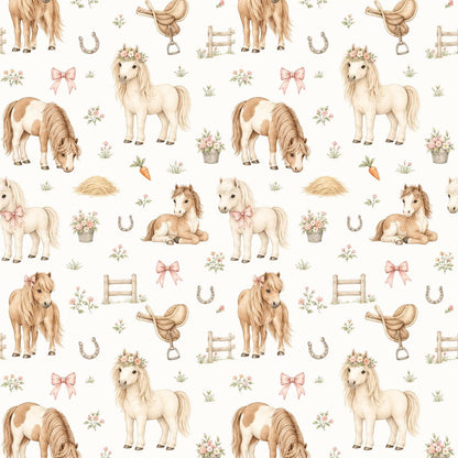 Pony Wallpaper: Little Horse Nursery Wall Mural