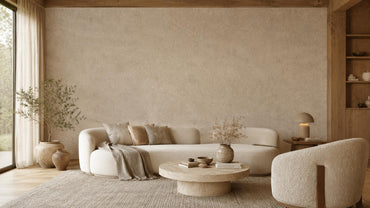 Warm Taupe Stone Wallpaper: Neutral Textured Wall Mural