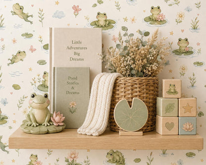 Frog Pond Wallpaper: Lily Pad Nursery Wall Mural