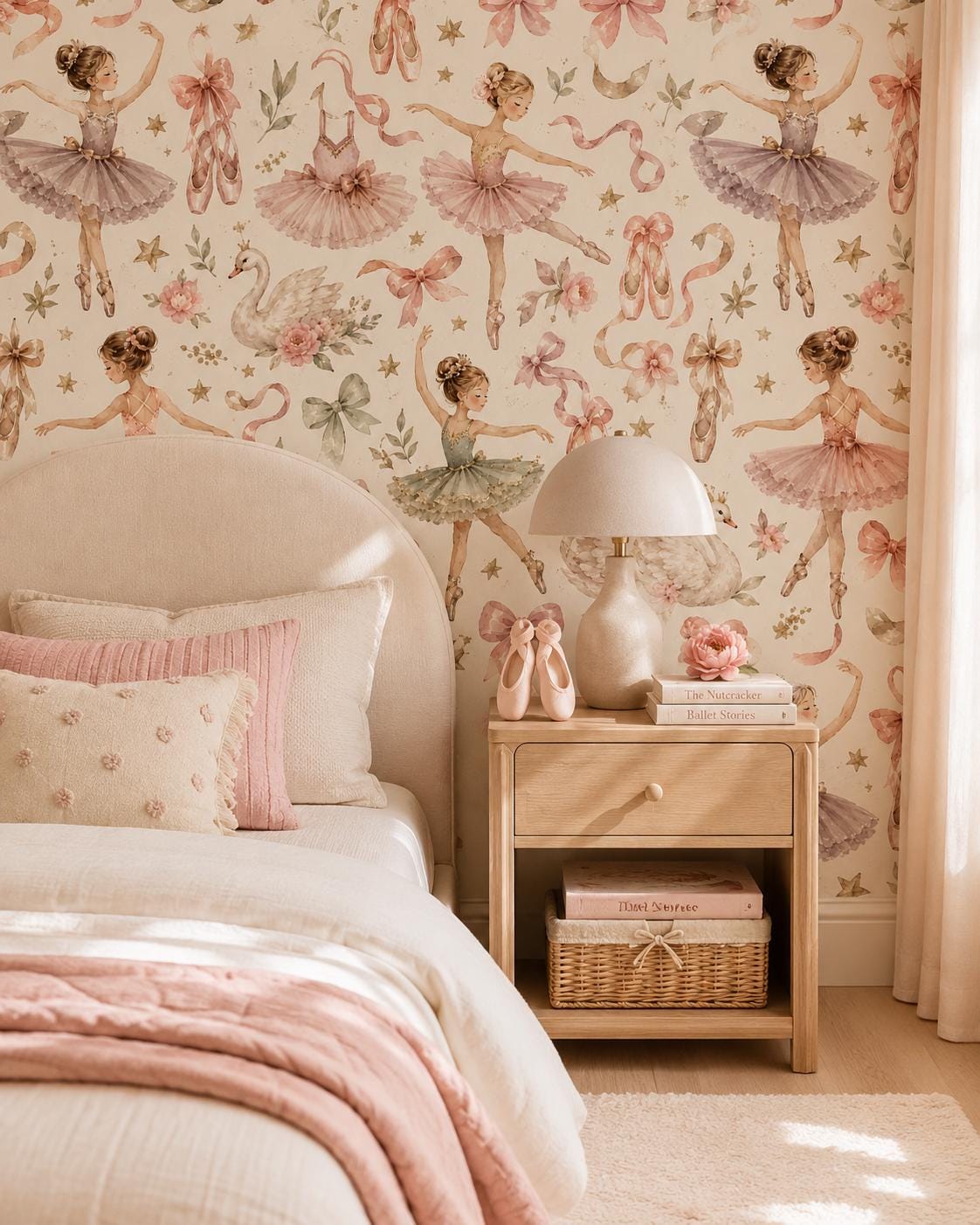 Ballerina Dreams Wallpaper: Girls Dance Wall Mural