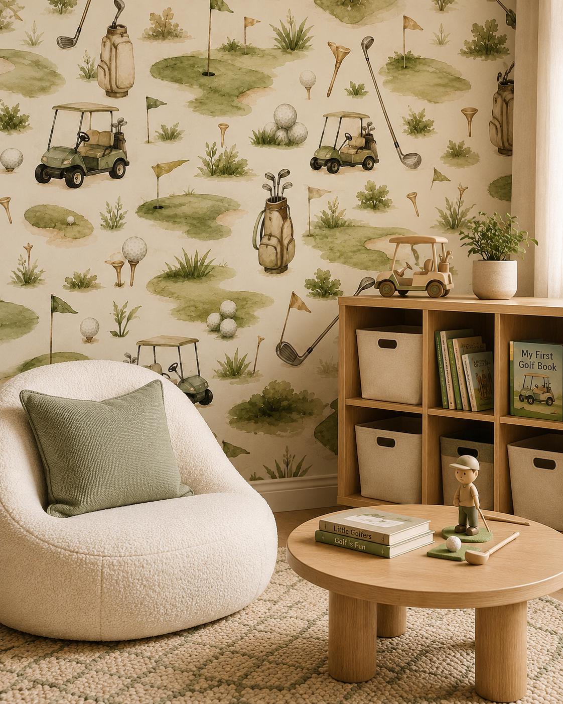 Golf Day Wallpaper: Kids Sports Wall Mural