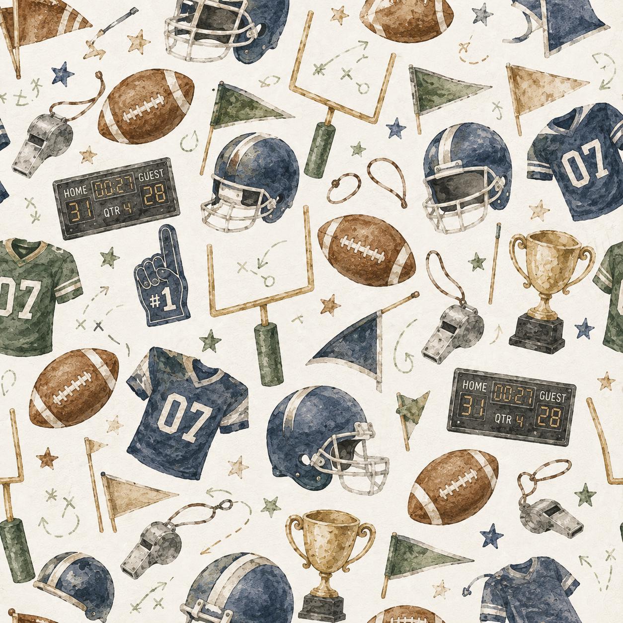 Football Champions Wallpaper: Kids Sports Wall Mural