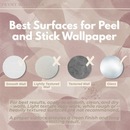 Dusty Mauve Abstract Wallpaper: Soft Blush Wall Mural