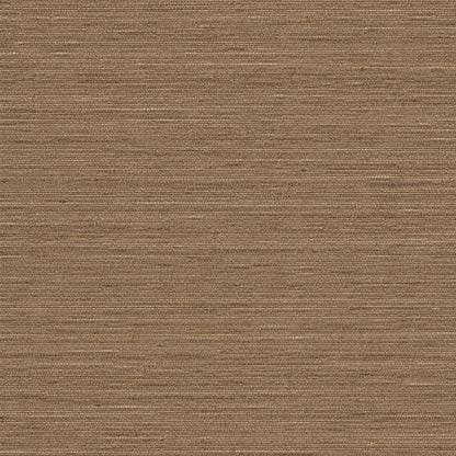 Mocha Grasscloth Wallpaper: Brown Woven Texture Wall Mural