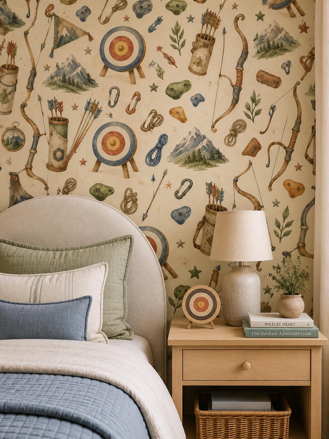 Archery Club Wallpaper: Kids Sports Wall Mural