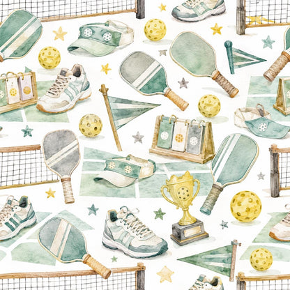 Pickleball Fun Wallpaper: Kids Sports Wall Mural
