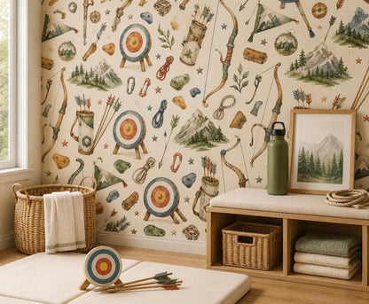 Archery Club Wallpaper: Kids Sports Wall Mural