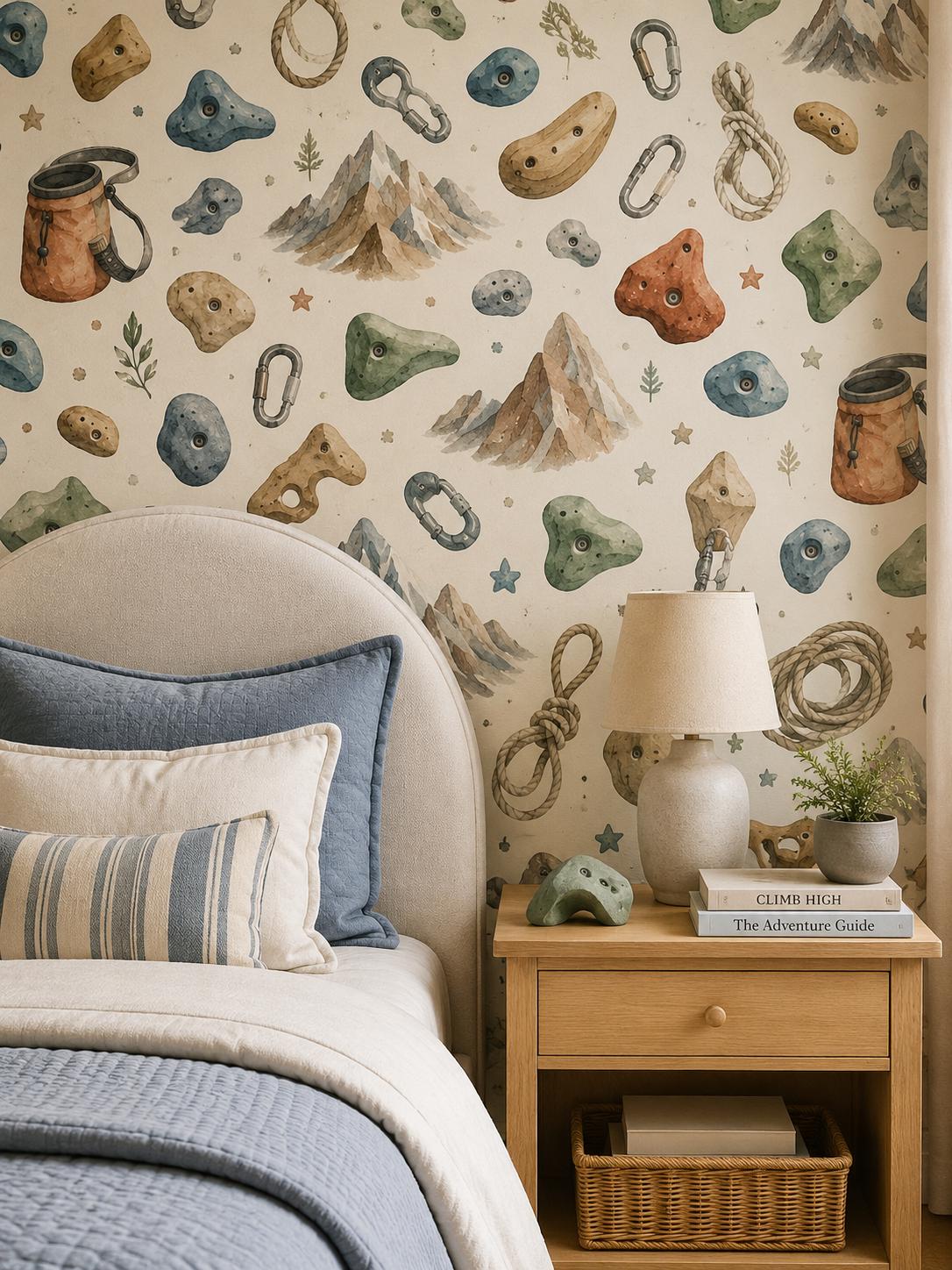 Climbing Adventure Wallpaper: Kids Sports Wall Mural