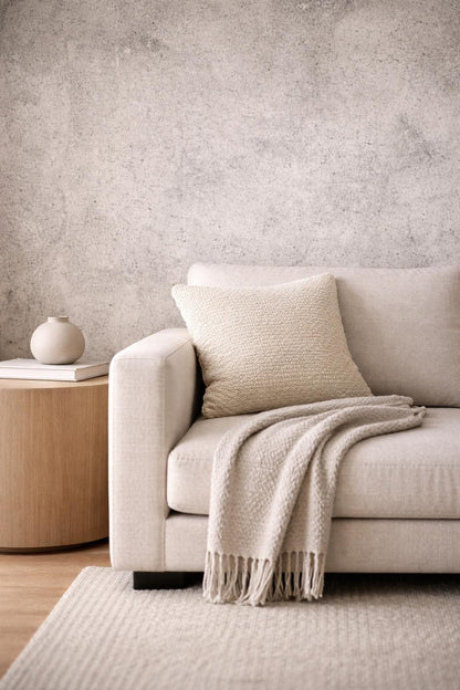 Light Concrete Wallpaper: Minimal Industrial Wall Mural