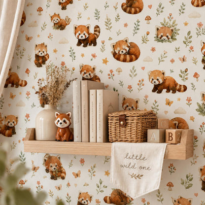 Red Panda Wallpaper: Forest Nursery Wall Mural