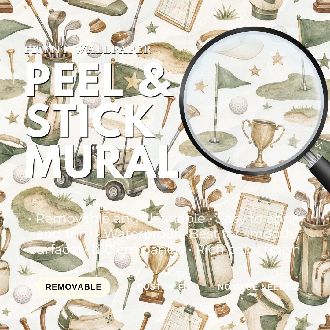 Vintage Golf Wallpaper: Kids Sports Wall Mural